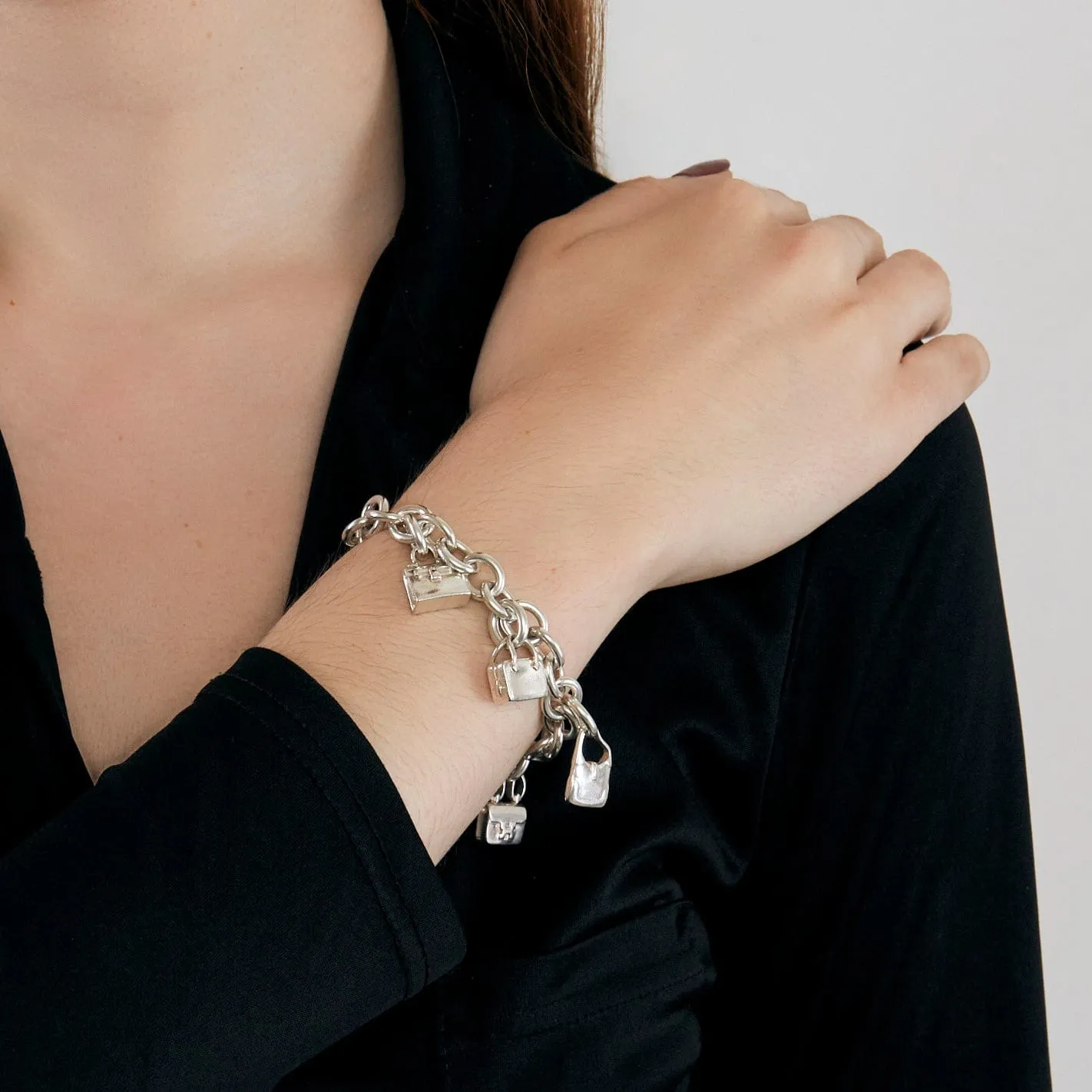 HERMES - Bracelet en argent avec charms sold by 58 Facettes product image thumbnail 3