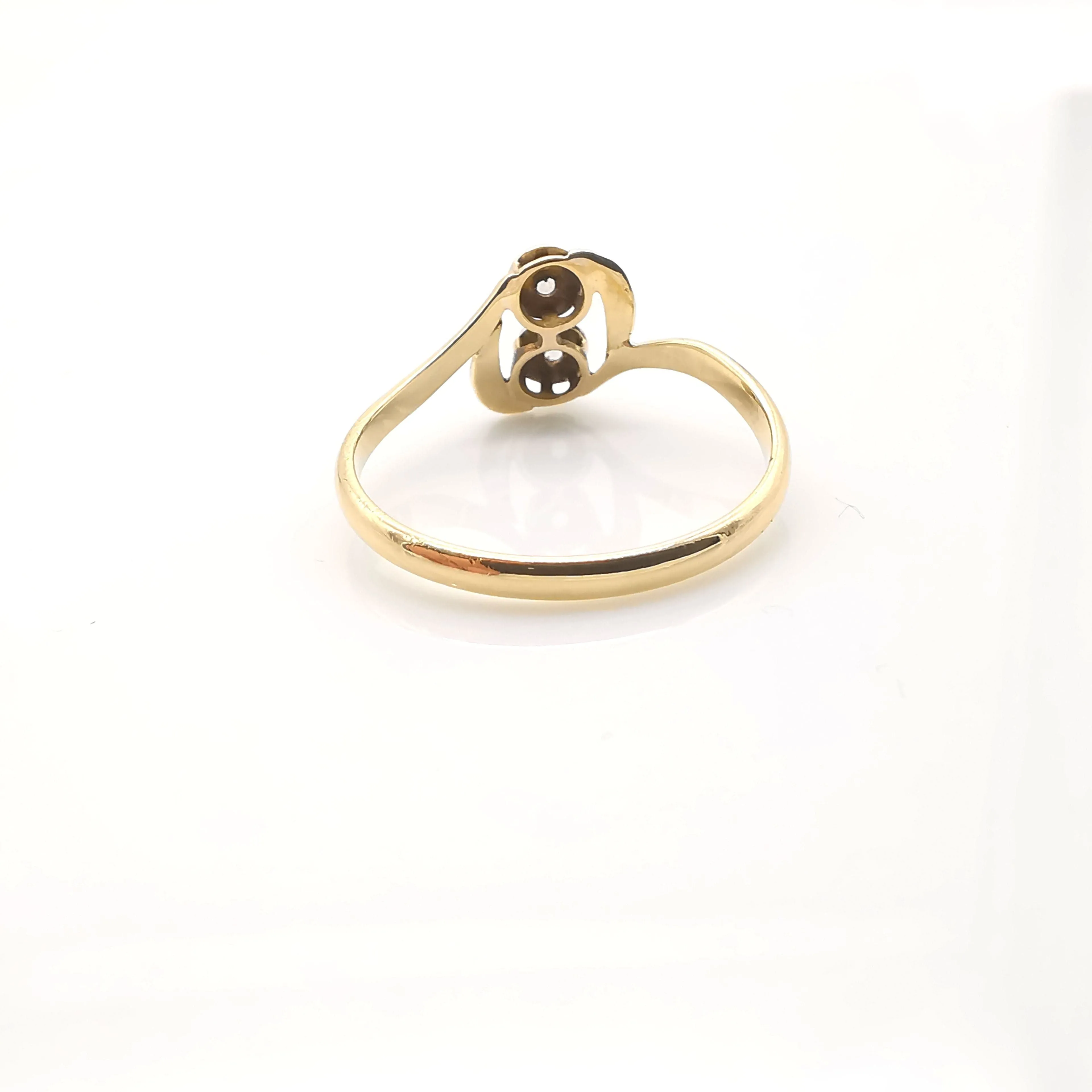 Bague Or jaune Platine et Diamants sold by 58 Facettes product image thumbnail 4