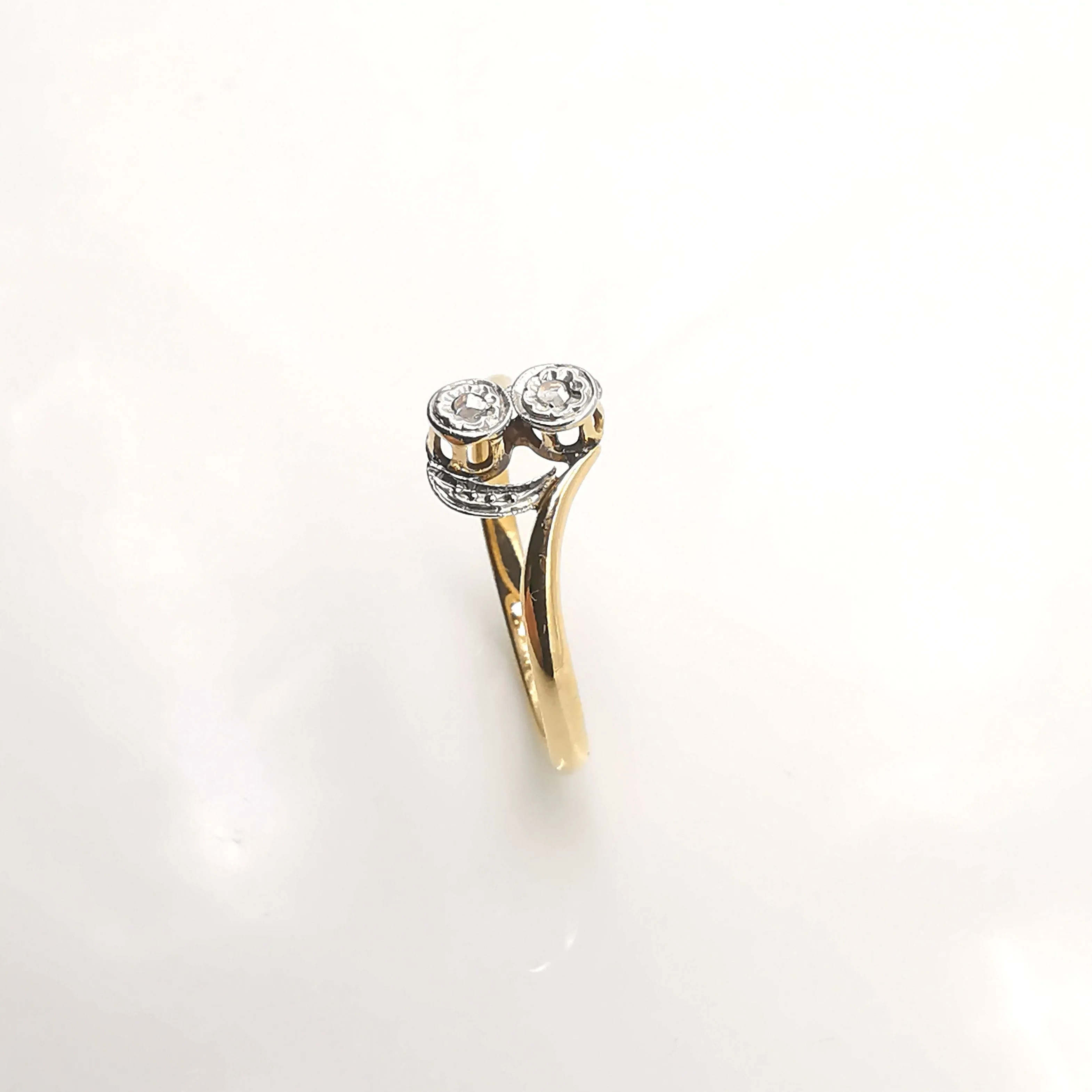 Bague Or jaune Platine et Diamants sold by 58 Facettes product image thumbnail 5