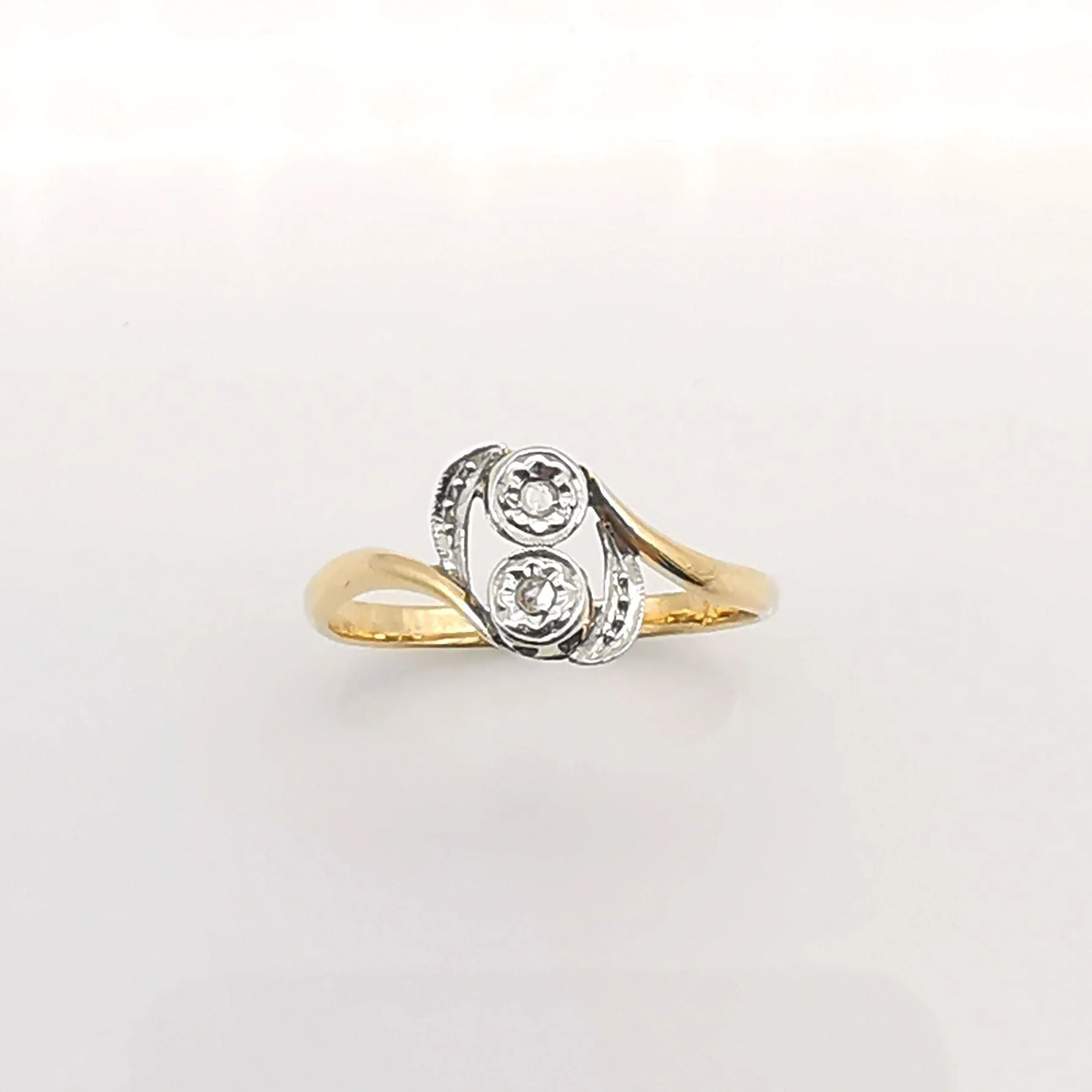 Bague Or jaune Platine et Diamants sold by 58 Facettes product image thumbnail 3