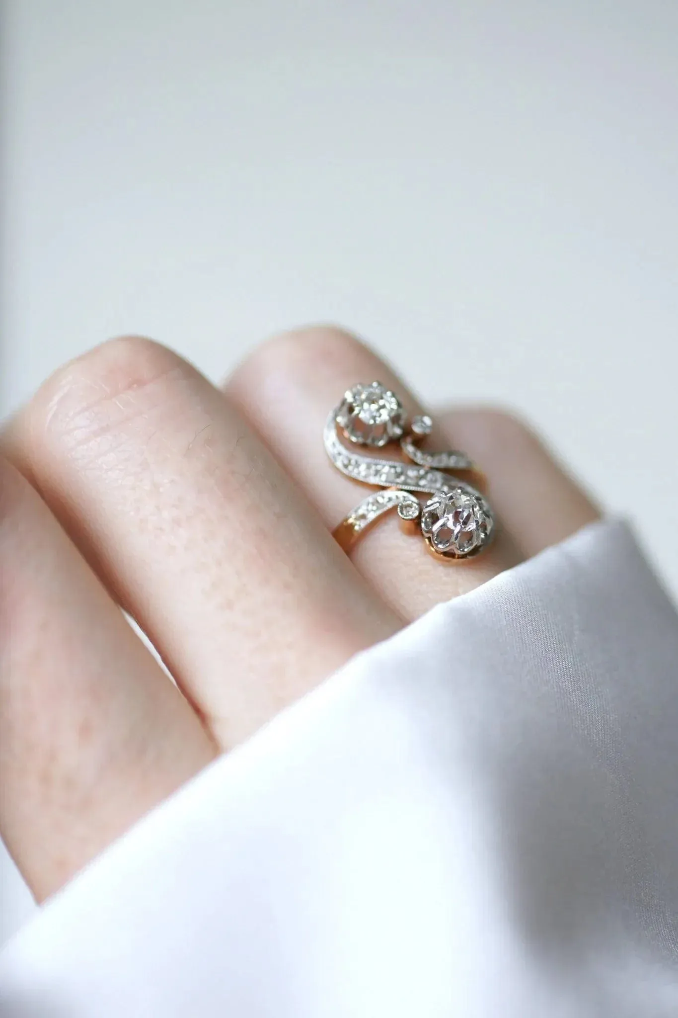 Bague Toi et Moi diamants Belle Epoque sold by 58 Facettes product image thumbnail 3