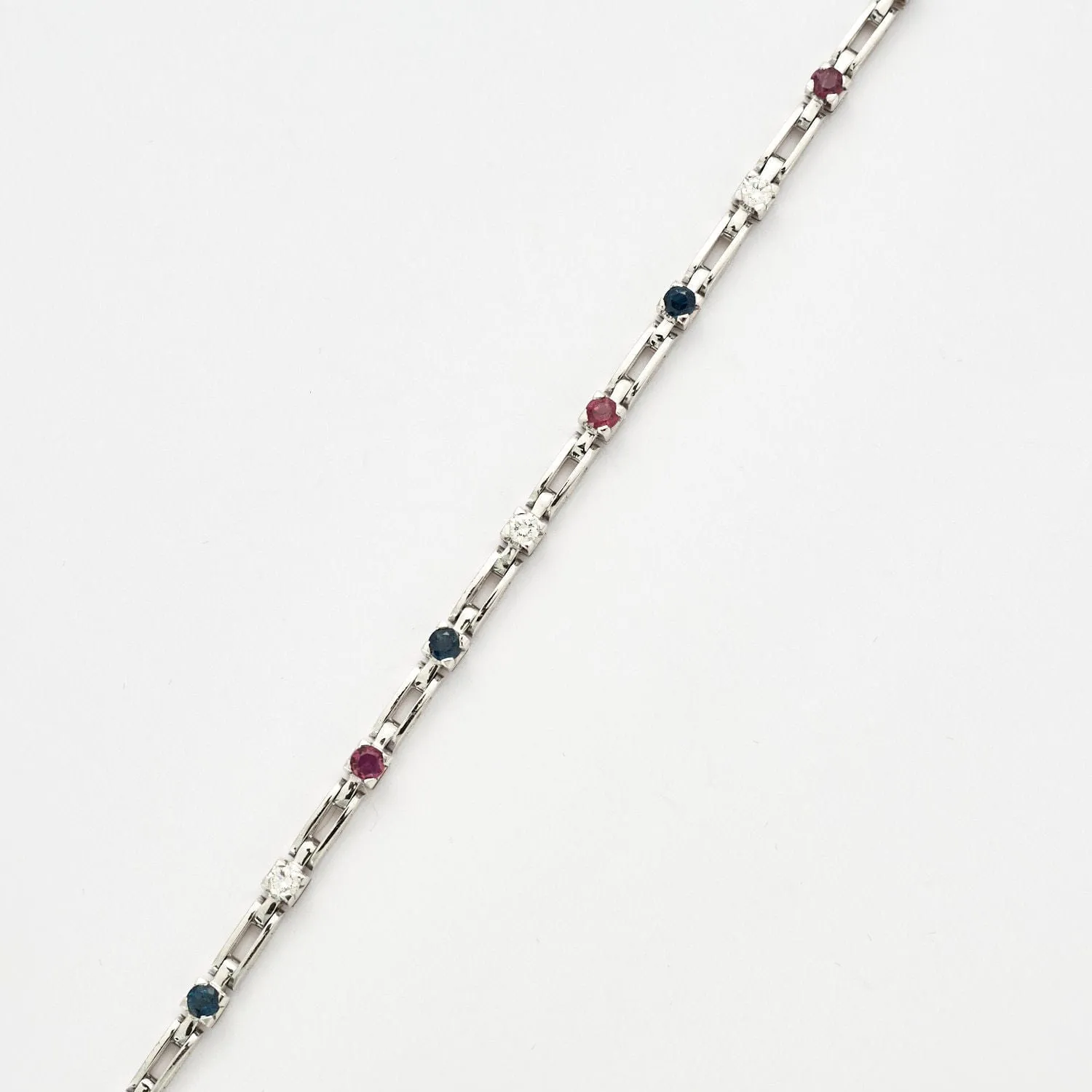 Bracelet Diamants Saphirs Rubis sold by 58 Facettes product image thumbnail 3