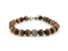 bracelet DAVID YURMAN spiritual beads oeil de tigre & diamants sold by 58 Facettes