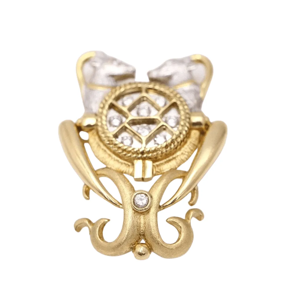Pendentif Chèvres 2 Ors Diamants sold by 58 Facettes