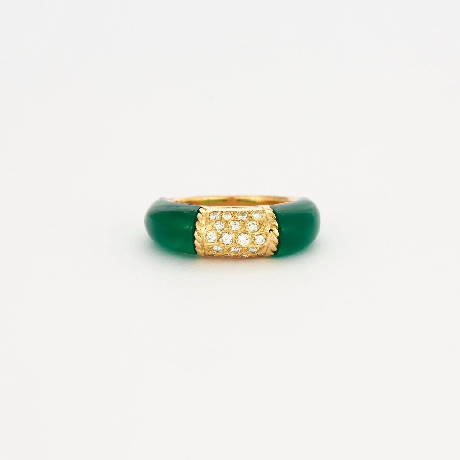 Bague jonc agate diamants sold by 58 Facettes product image thumbnail 3
