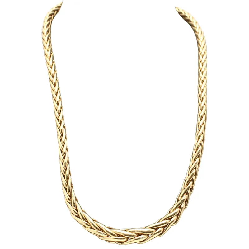 Collier tressé doré sold by 58 Facettes