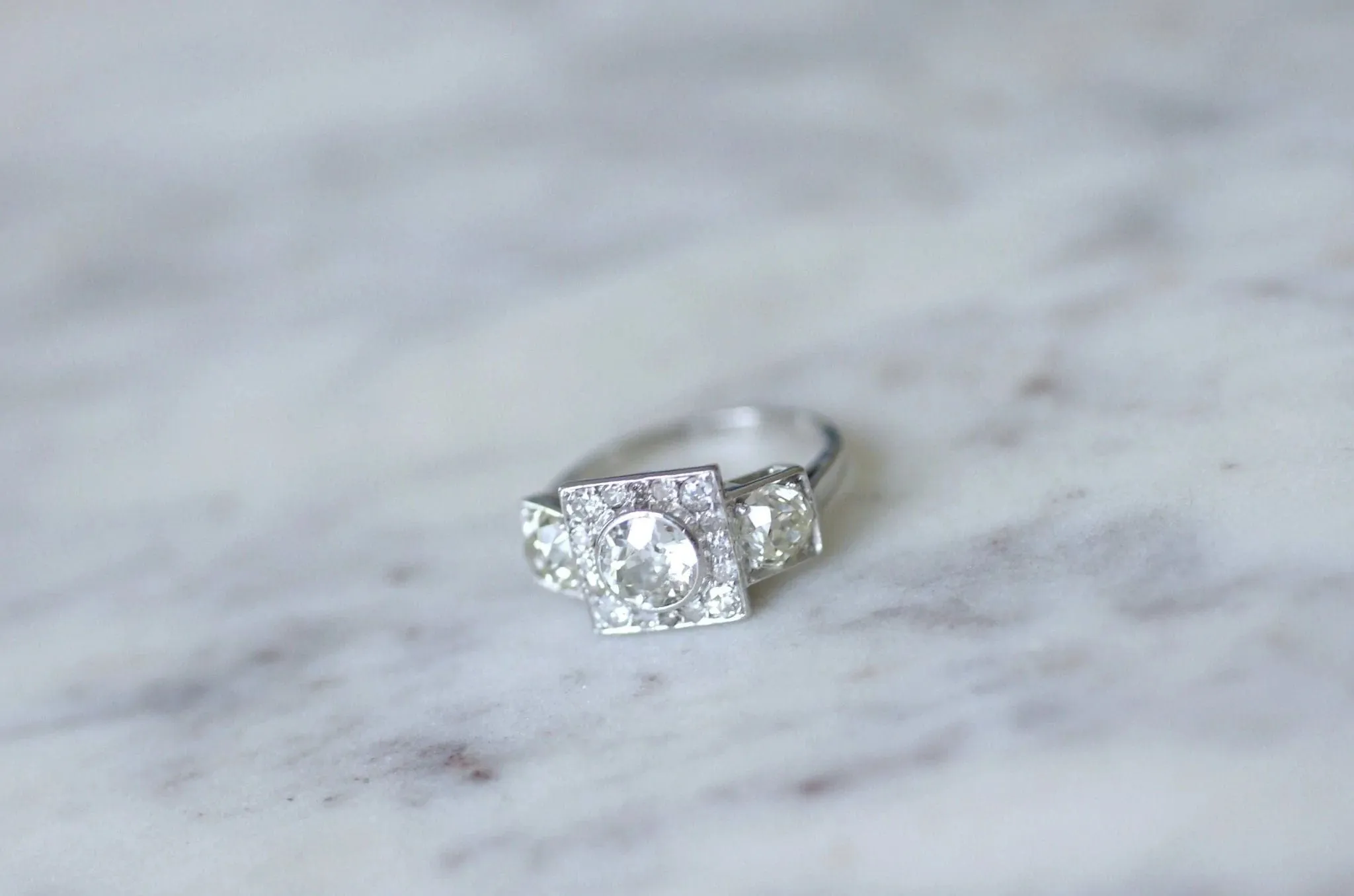 Bague 3 diamants Art Déco sold by 58 Facettes product image thumbnail 5