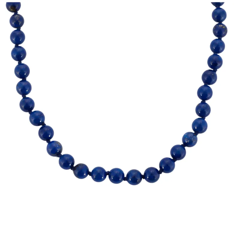 Collier de perles de lapis lazuli sold by 58 Facettes