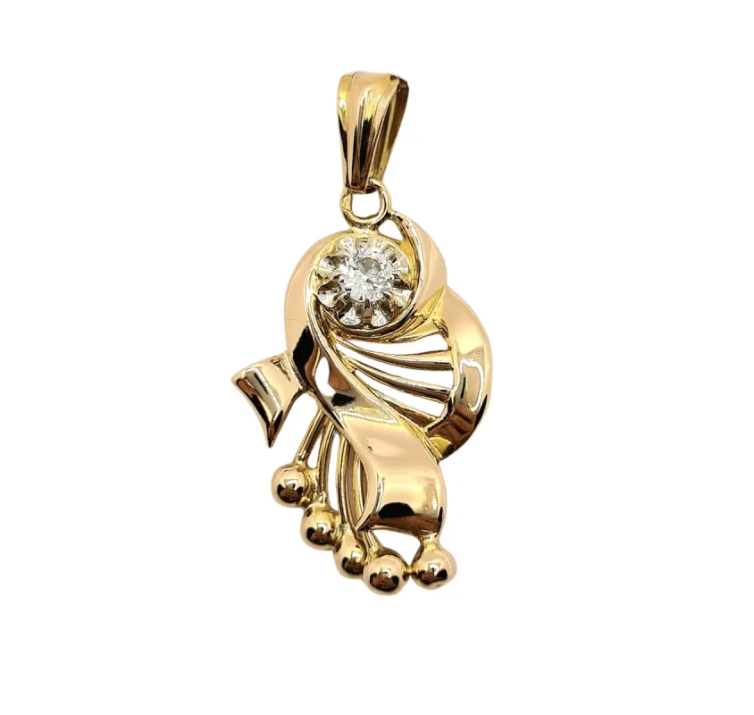 Pendentif Or violonné sold by 58 Facettes