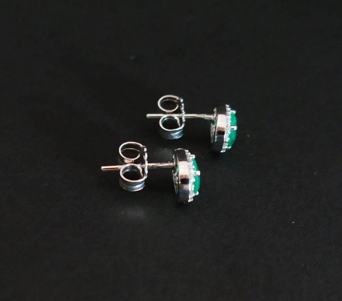 Boucles d'Oreilles émeraude Et Diamants, Or Blanc sold by 58 Facettes product image thumbnail 5