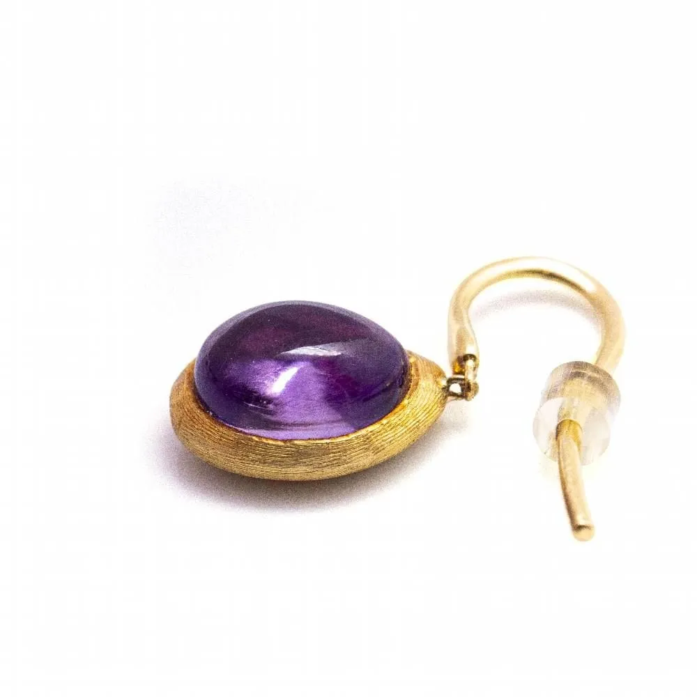 Boucles d'oreilles BICEGO FRAME Or jaune Améthyste sold by 58 Facettes product image thumbnail 3