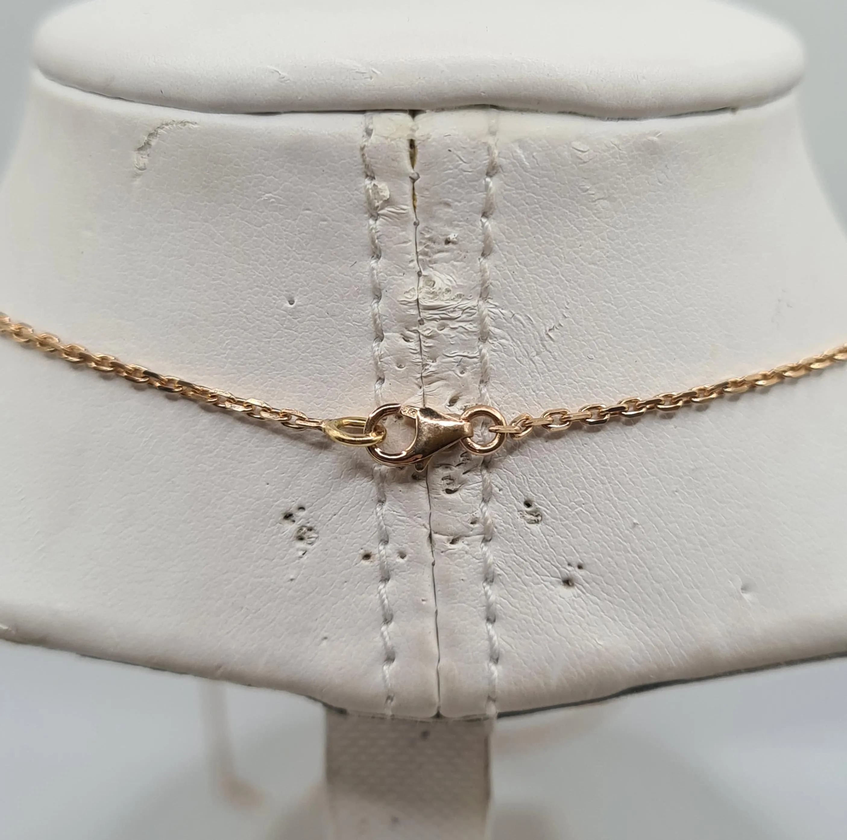 Collier or rose serti de saphirs et d'un diamant sold by 58 Facettes product image thumbnail 5