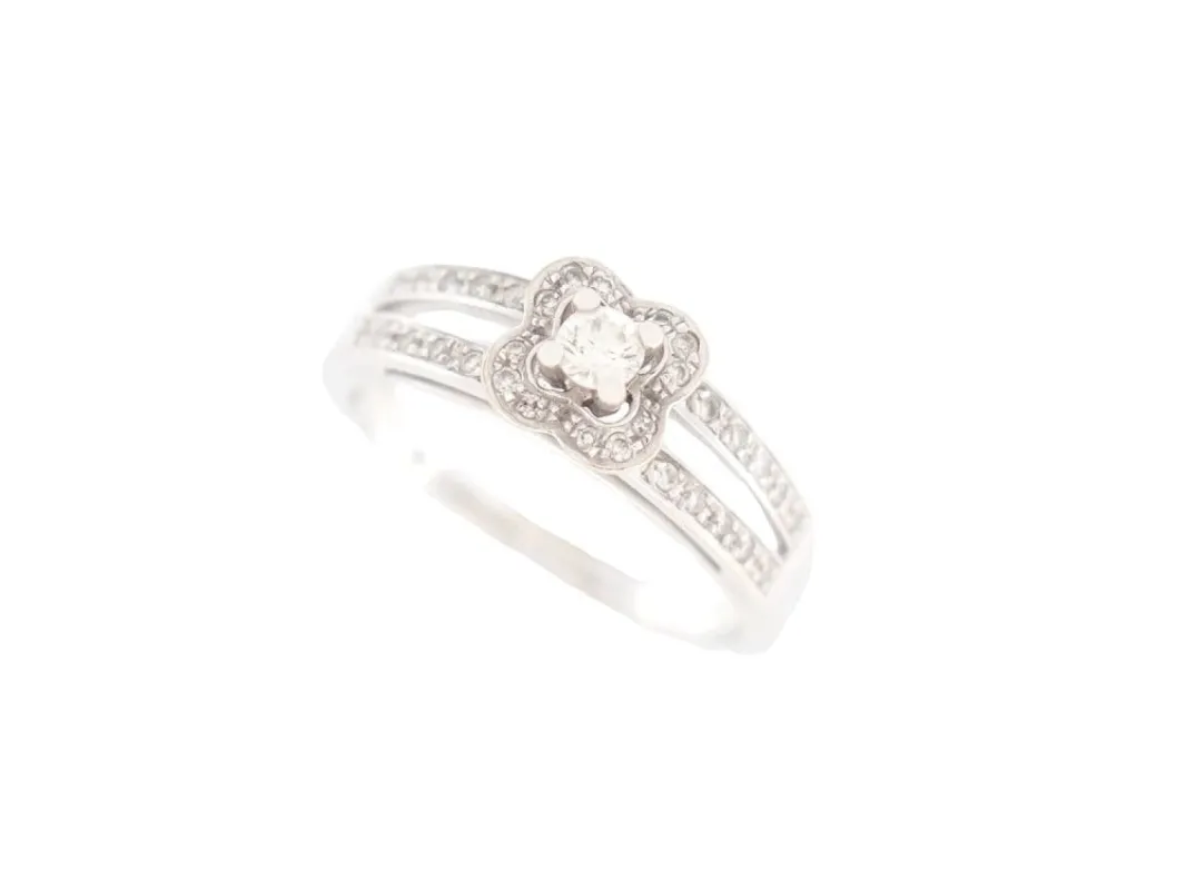 bague MAUBOUSSIN solitaire chance of love n1 or blanc diamant sold by 58 Facettes