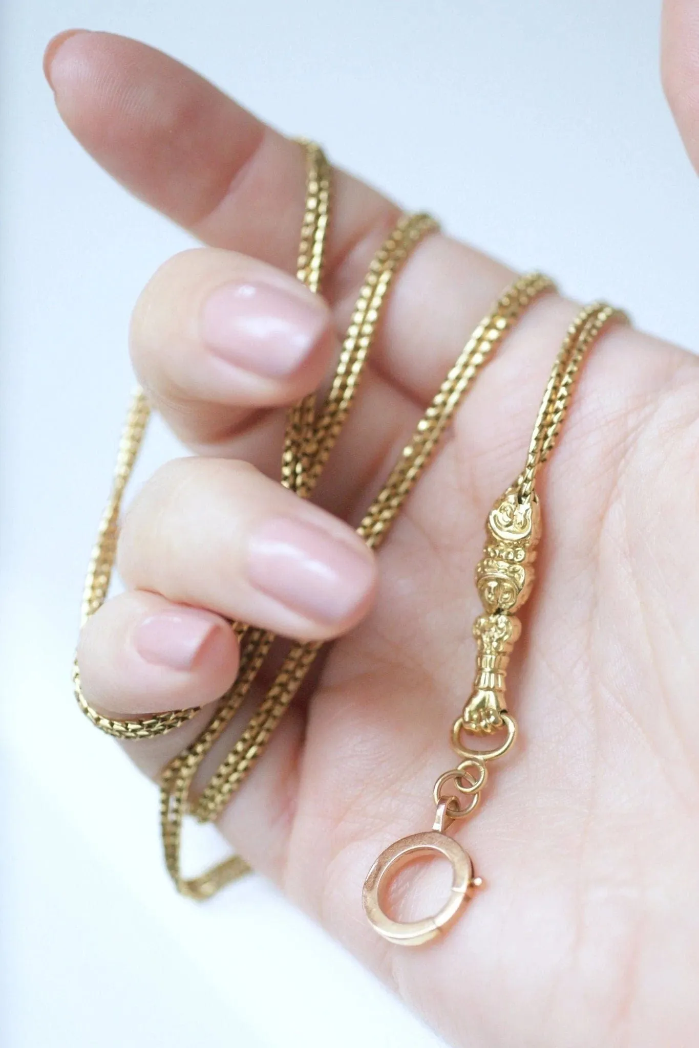 Sautoir ancien maille vénitienne en or jaune sold by 58 Facettes product image thumbnail 4