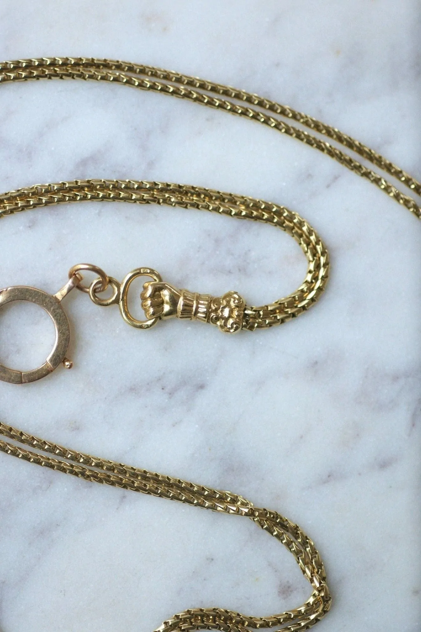 Sautoir ancien maille vénitienne en or jaune sold by 58 Facettes product image thumbnail 5