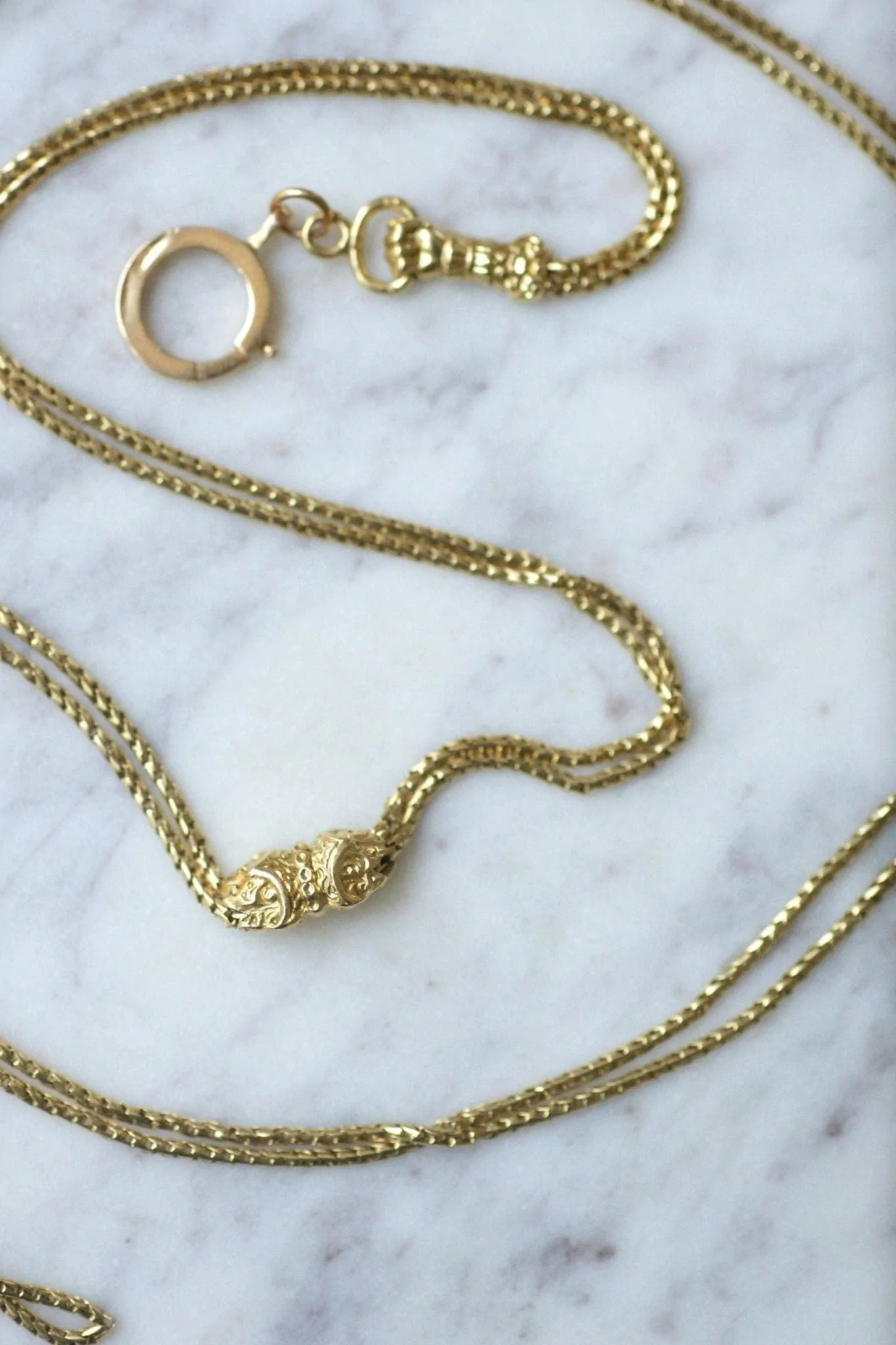 Sautoir ancien maille vénitienne en or jaune sold by 58 Facettes product image thumbnail 3