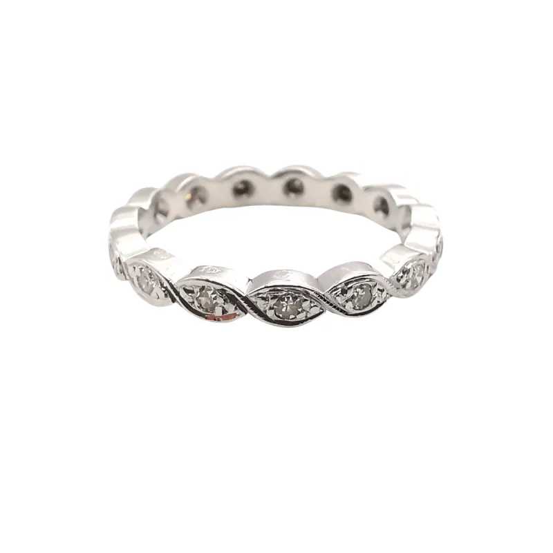 Alliance américaine en or et diamants sold by 58 Facettes