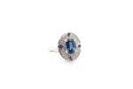 Bague saphirs et diamants en or blanc 18k sold by 58 Facettes