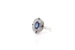 Bague saphirs et diamants en or blanc 18k sold by 58 Facettes