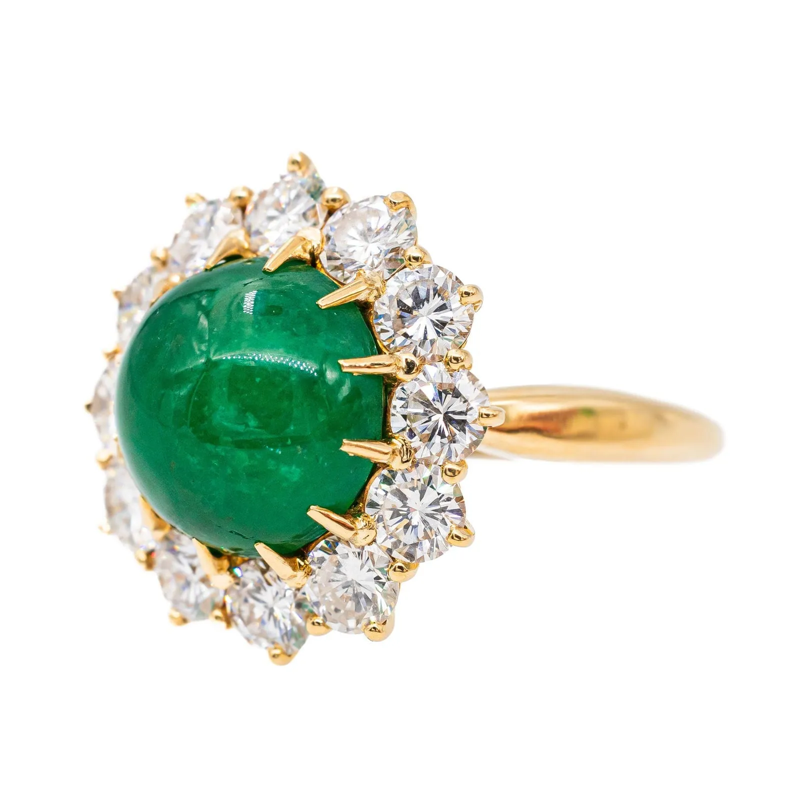 Bague Marguerite Or jaune Emeraude sold by 58 Facettes product image thumbnail 3