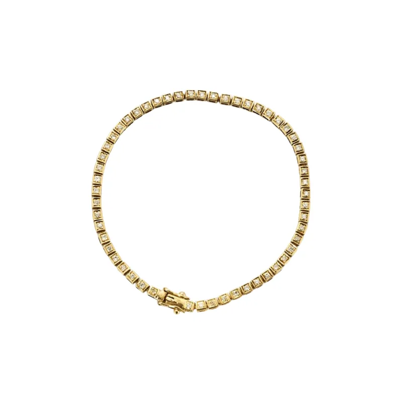 Bracelet Rivière Or Jaune & Diamants sold by 58 Facettes