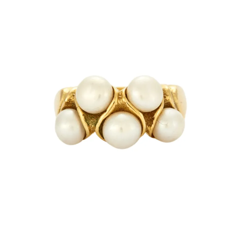 Bague Jarretière Perles sold by 58 Facettes