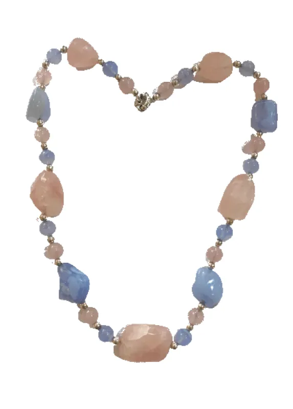 Collier Quartz Rose Calcédoine sold by 58 Facettes