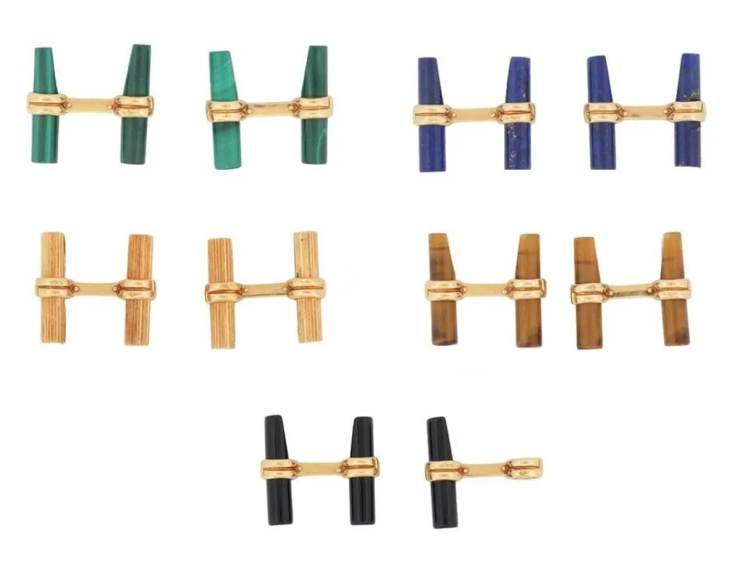 boutons de manchettes BOUCHERON en or 19 batonnets faisceaux sold by 58 Facettes