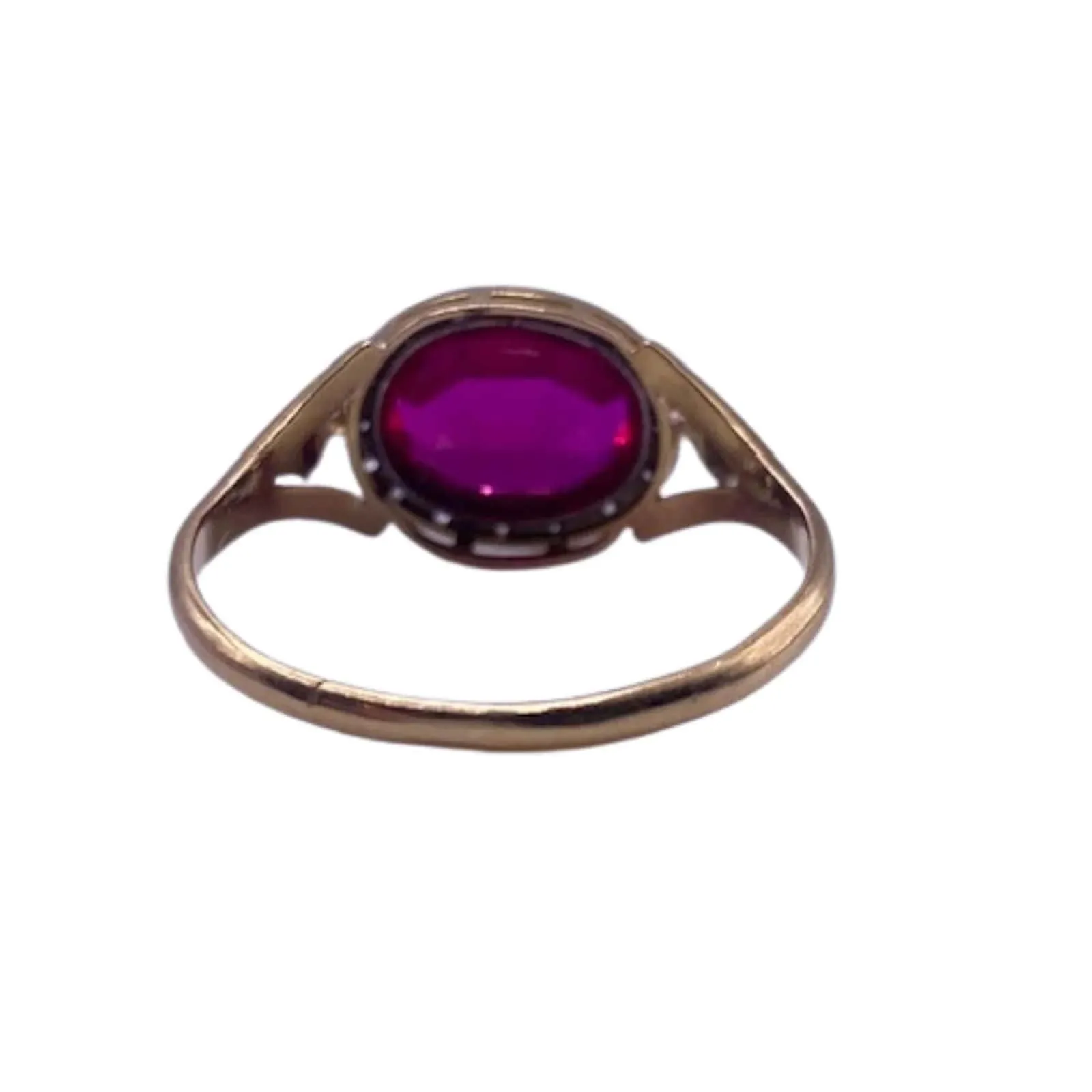 Bague Cabochon Or Jaune Rubis sold by 58 Facettes product image thumbnail 3