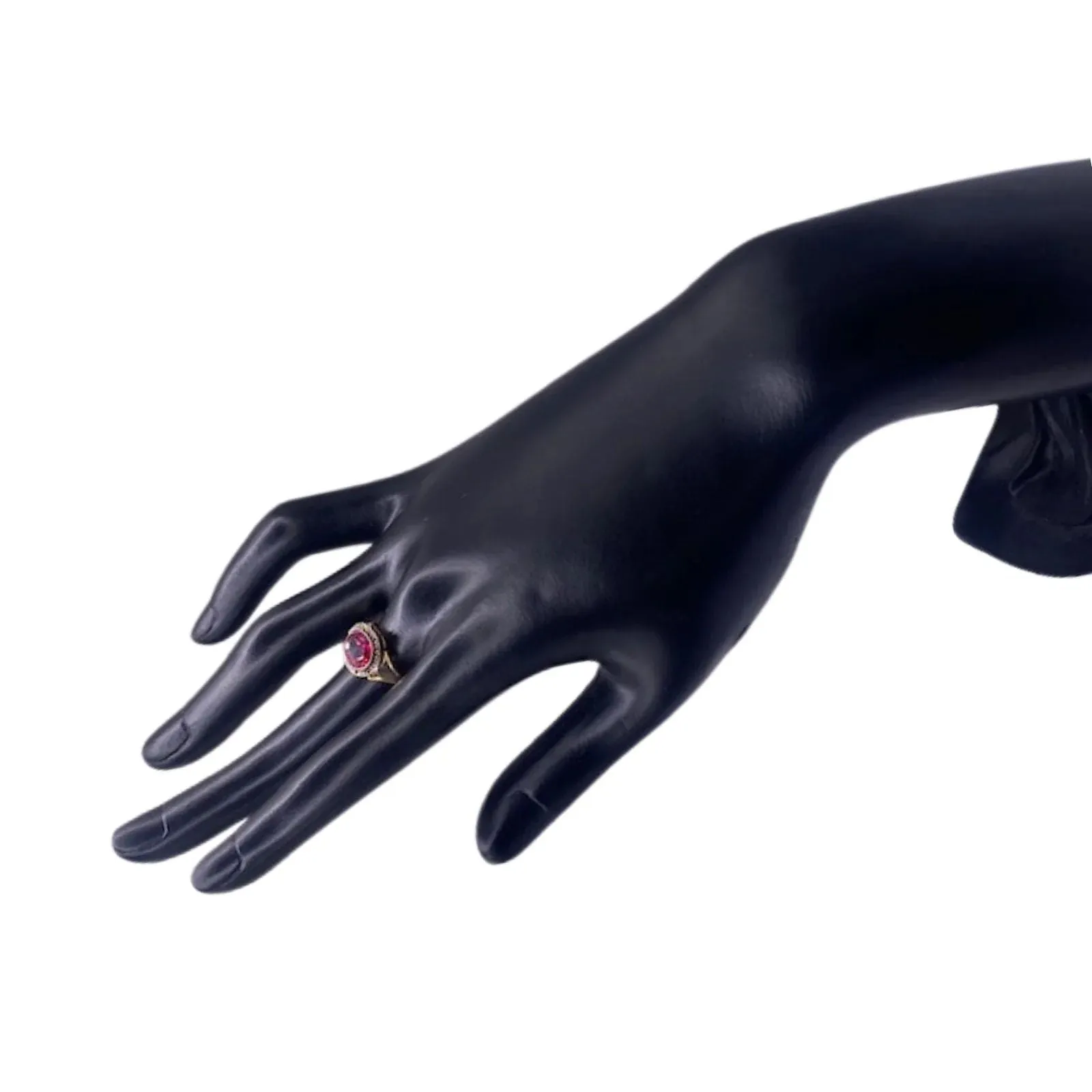 Bague Cabochon Or Jaune Rubis sold by 58 Facettes product image thumbnail 2