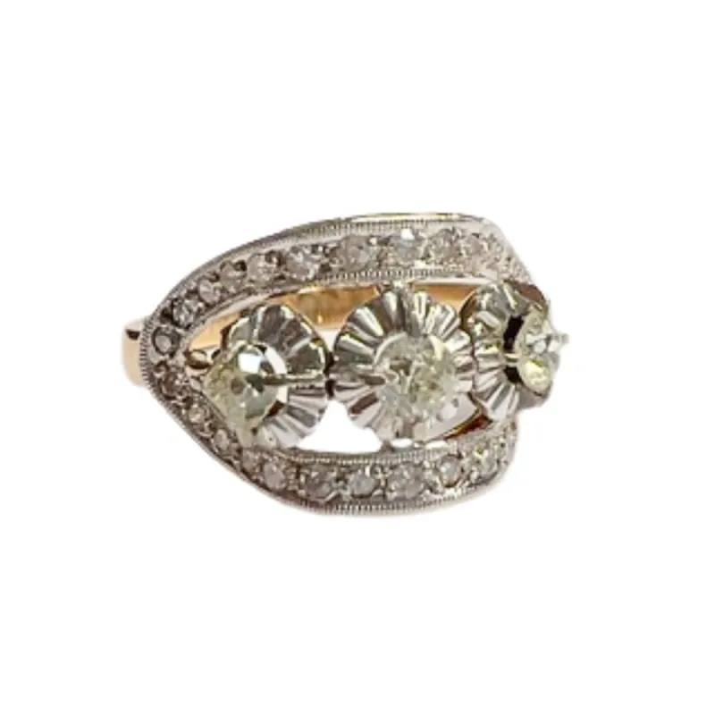 Bague Art Déco diamants sold by 58 Facettes