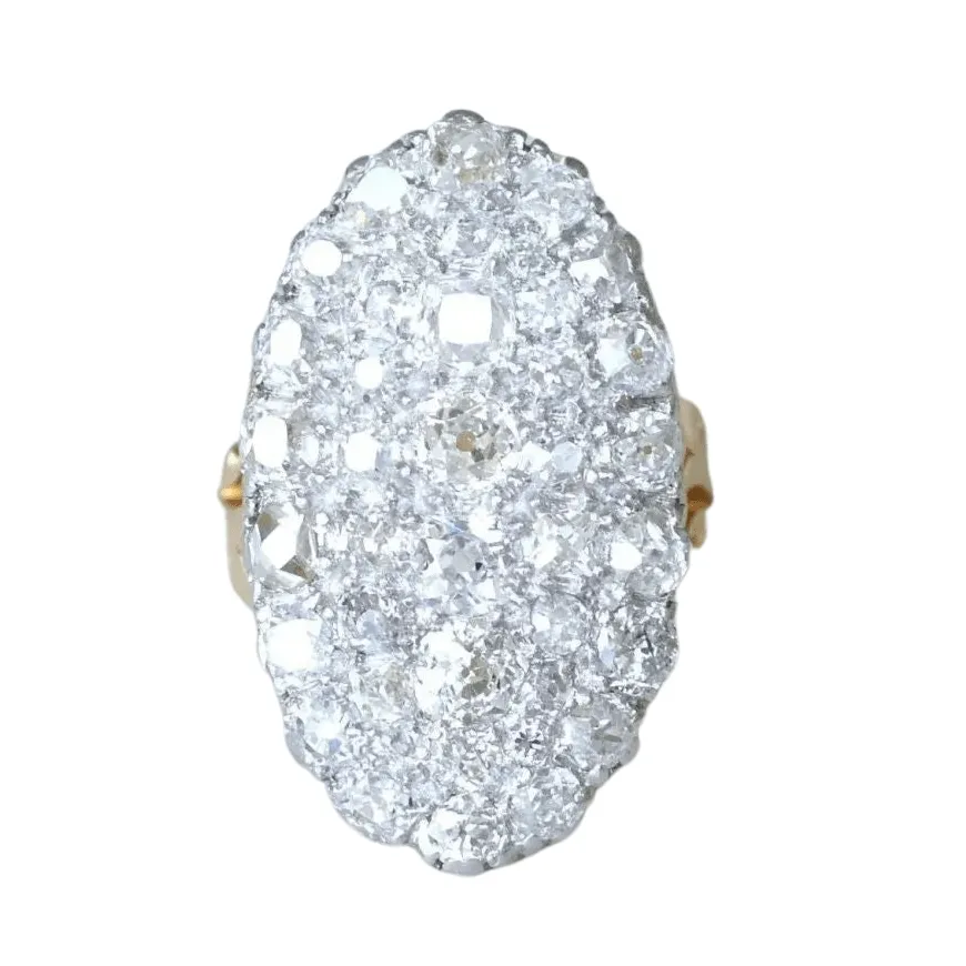 Bague marquise or jaune, diamants sold by 58 Facettes