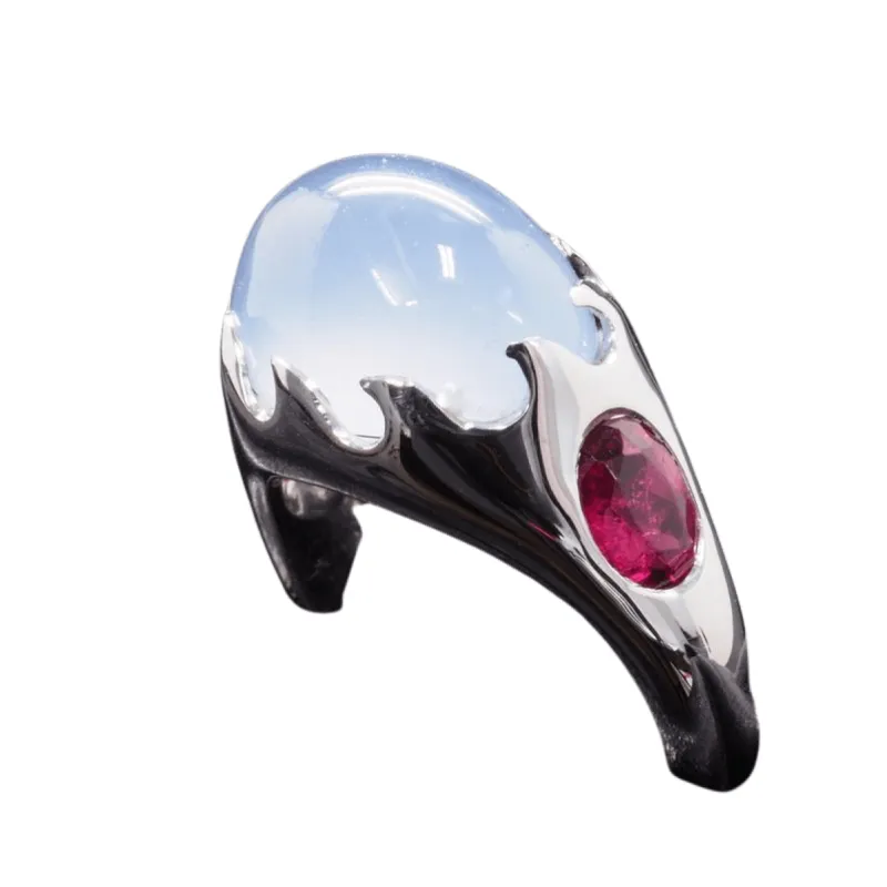 bague or calcedoine tourmaline sold by 58 Facettes