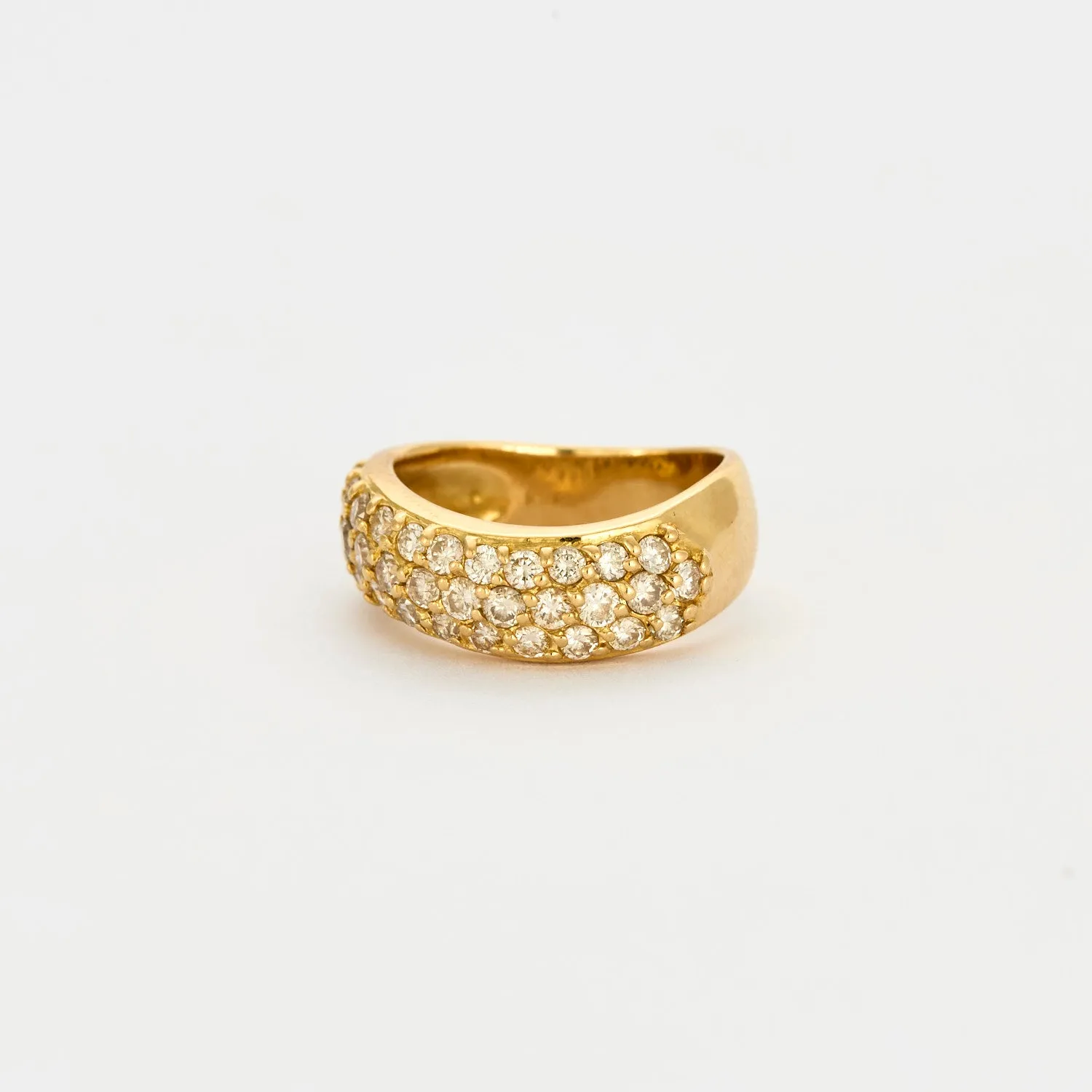 Bague mouvementée en or jaune et diamants sold by 58 Facettes product image thumbnail 3