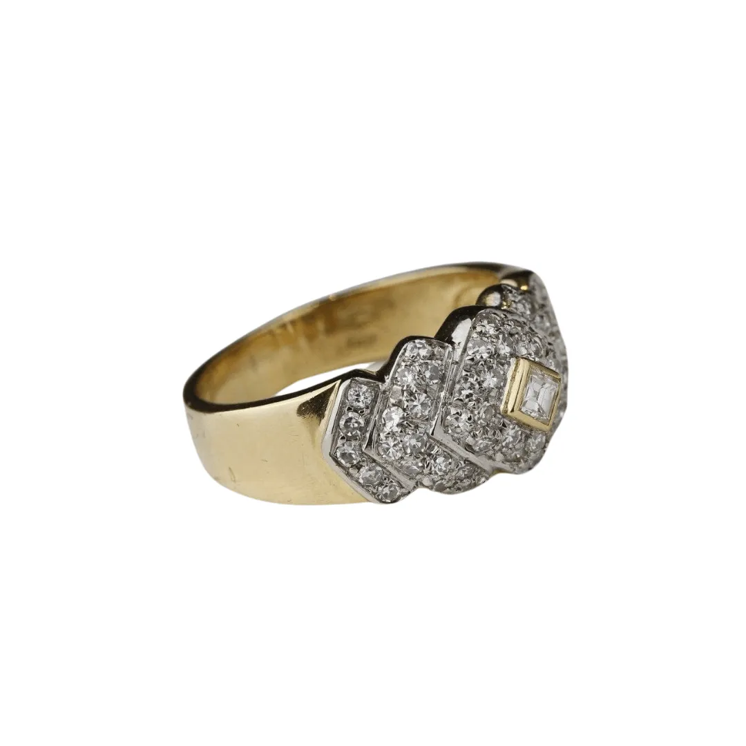 Bague 2 Ors Diamants sold by 58 Facettes