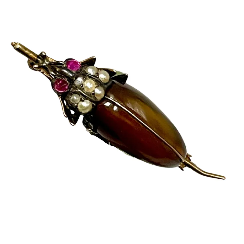 Broche Art Nouveau scarabée sold by 58 Facettes