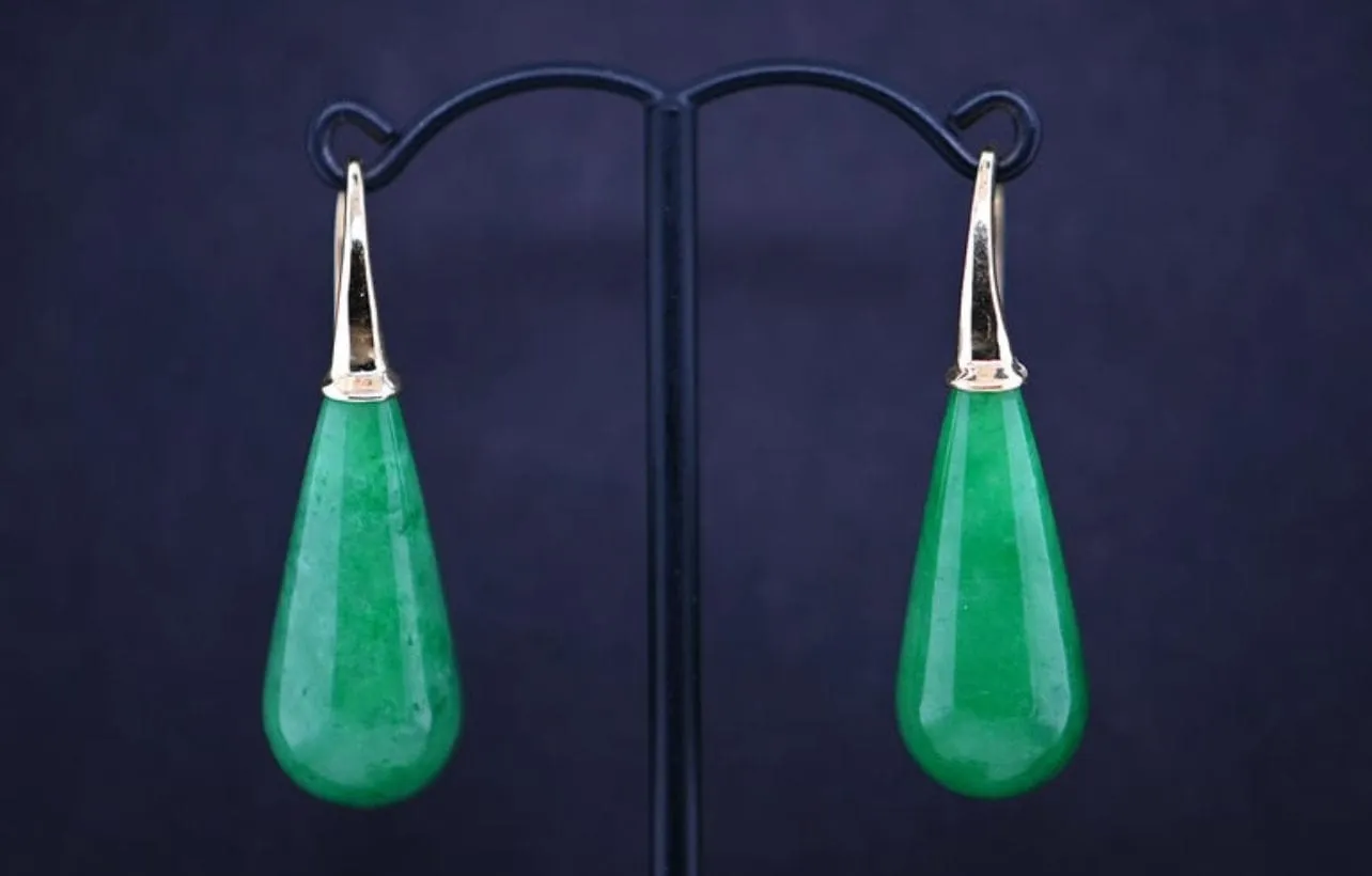 Boucles d'oreilles jade sold by 58 Facettes product image thumbnail 5