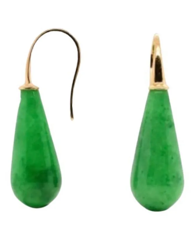 Boucles d'oreilles jade sold by 58 Facettes