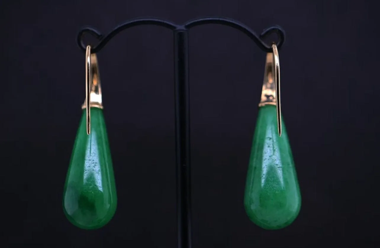 Boucles d'oreilles jade sold by 58 Facettes product image thumbnail 4