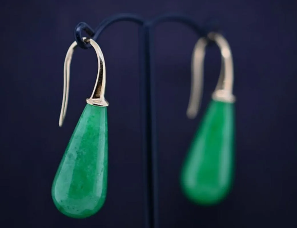 Boucles d'oreilles jade sold by 58 Facettes product image thumbnail 2