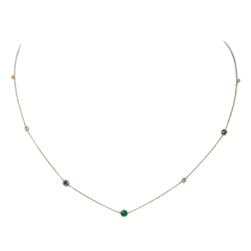 Collier Or blanc Chrysoprase sold by 58 Facettes