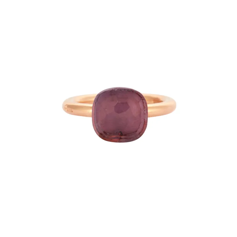 POMELLATO - Bague or rose et gris avec améthyste sold by 58 Facettes