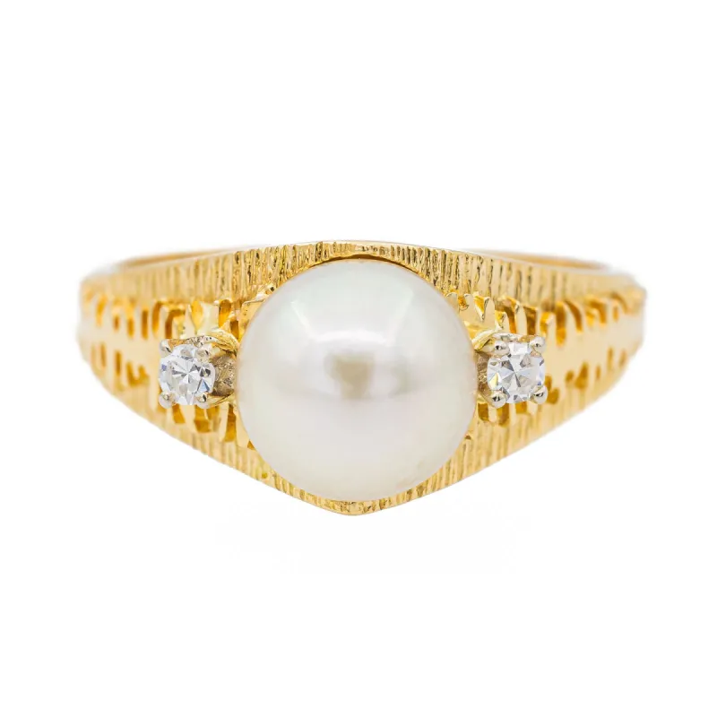 Bague Perle Or jaune Perle sold by 58 Facettes