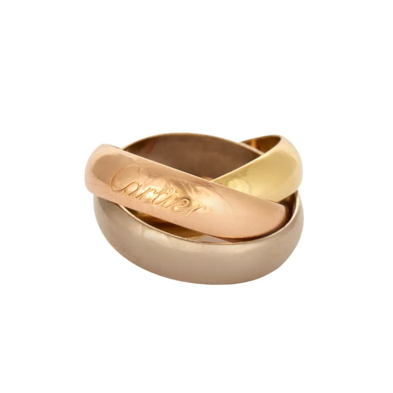 CARTIER -  Bague Trinity trois ors large modèle sold by 58 Facettes