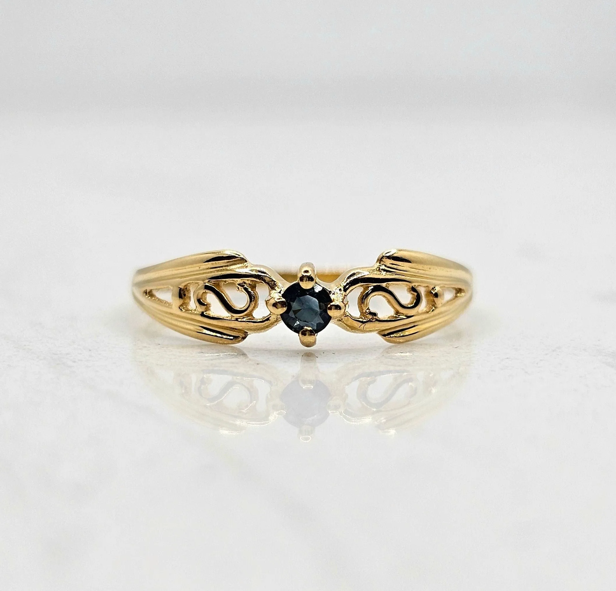 Bague Saphir Or jaune sold by 58 Facettes product image thumbnail 3