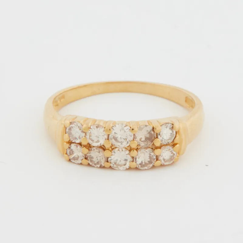 Bague Or Jaune avec Diamants sold by 58 Facettes