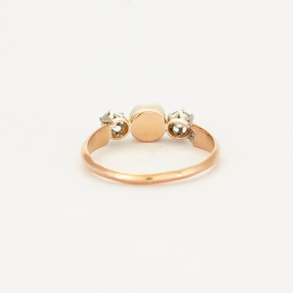 Bague perle et diamants sold by 58 Facettes product image thumbnail 5