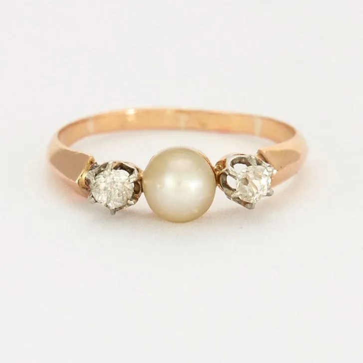 Bague perle et diamants sold by 58 Facettes product image thumbnail 2