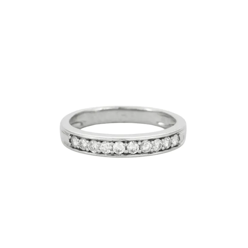 Bague or blanc sertie de diamants made by 58 Facettes