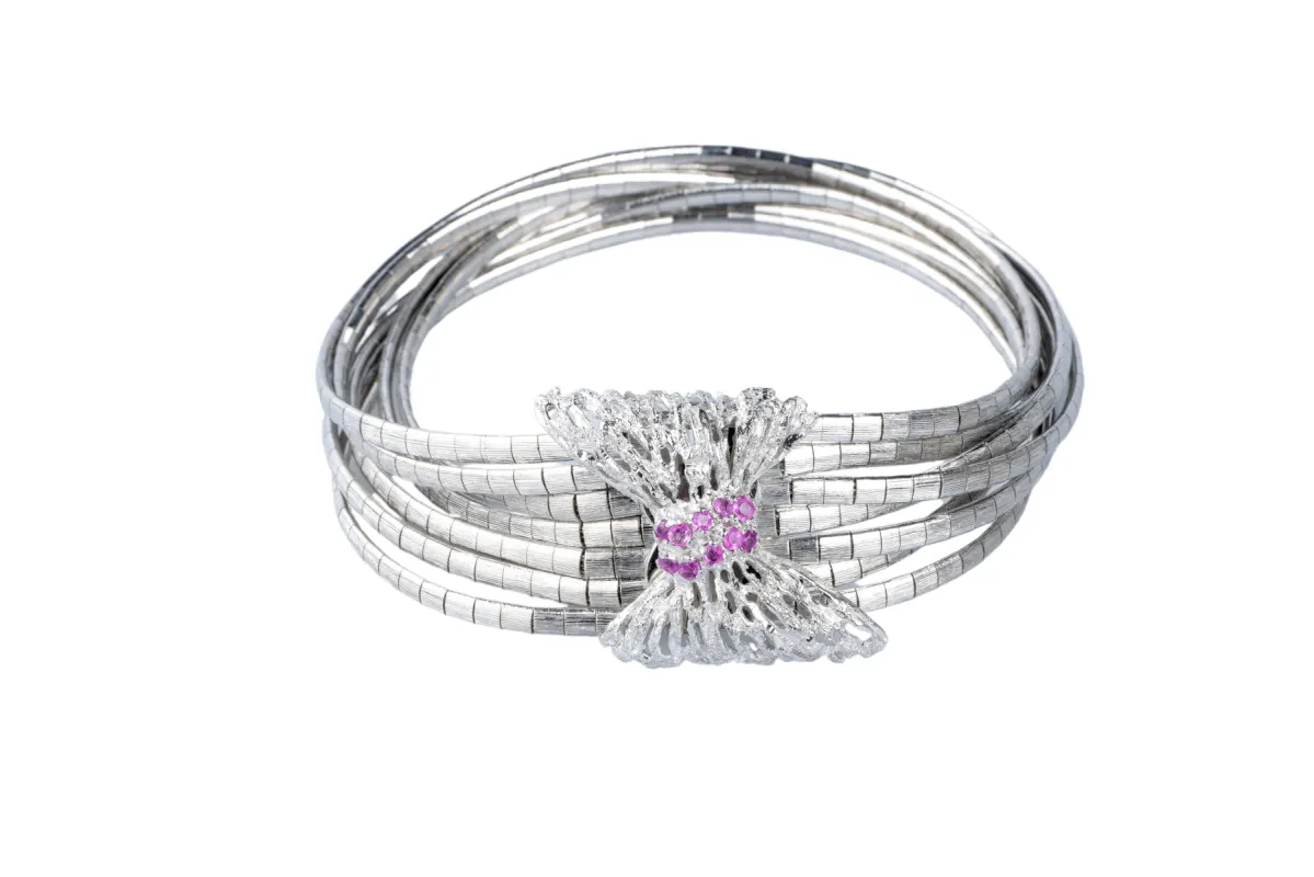 Bracelet noeud Art Déco en or blanc sold by 58 Facettes